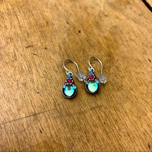 Firefly Crystal Pear Drop Earrings